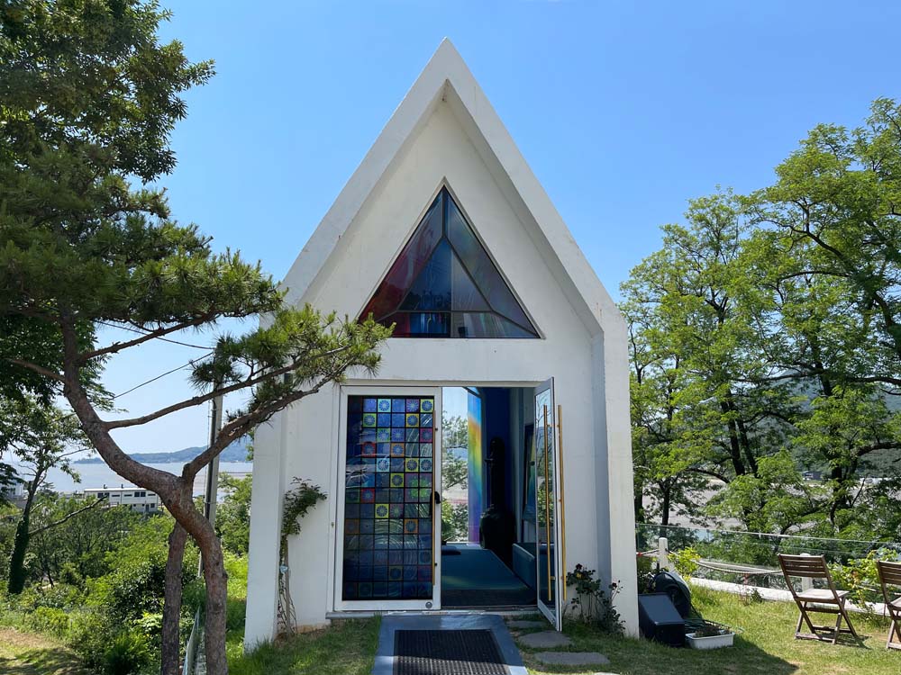 동검도 채플 정면 모습