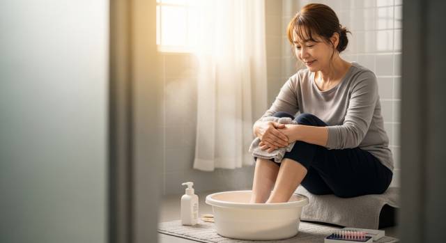 발톱 무좀 두꺼운 발톱 족욕 후 관리