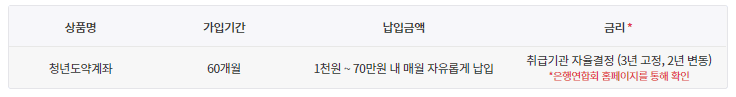 청년도약계좌