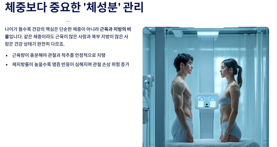체중보다 중요한 ‘체성분’ 관리