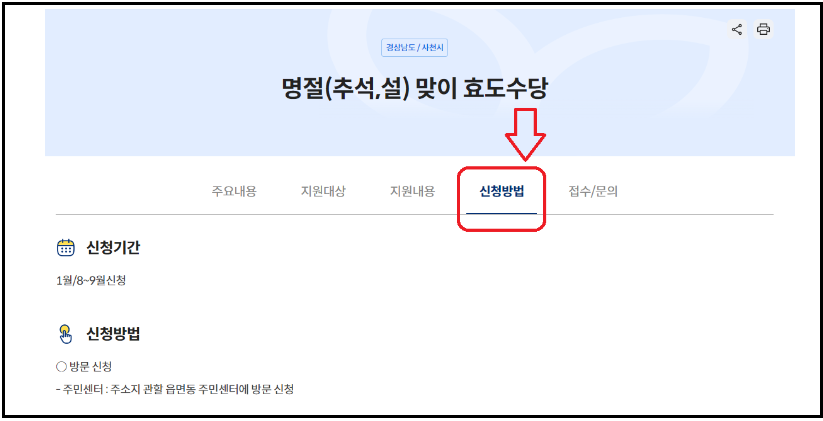 추석명절지원금-신청방법