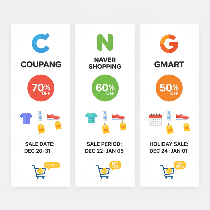 연말 온라인 쇼핑몰 세일 총정리