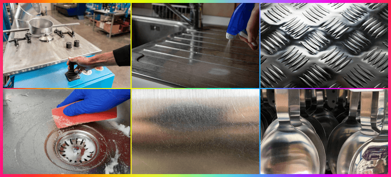 스텐 연마제-사용제품종류들