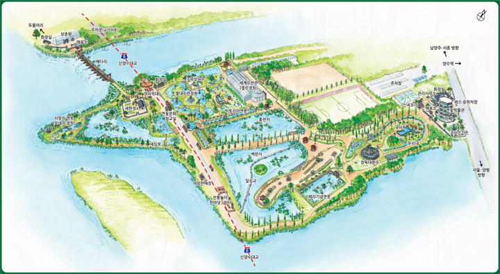 세미원 연꽃축제 지도