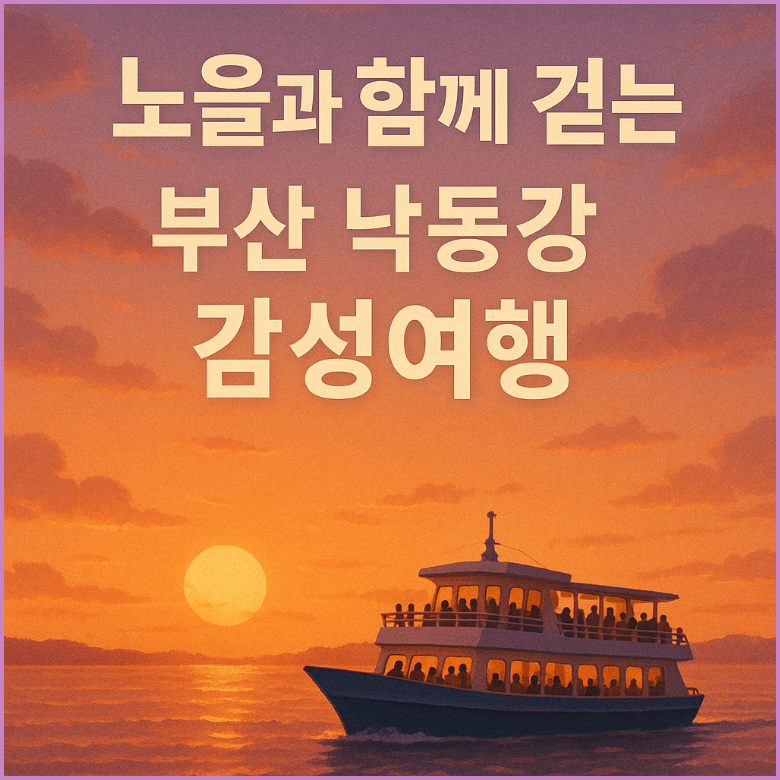 부산 낙동강 &lsquo;노을투어&rsquo; 생태탐방선
