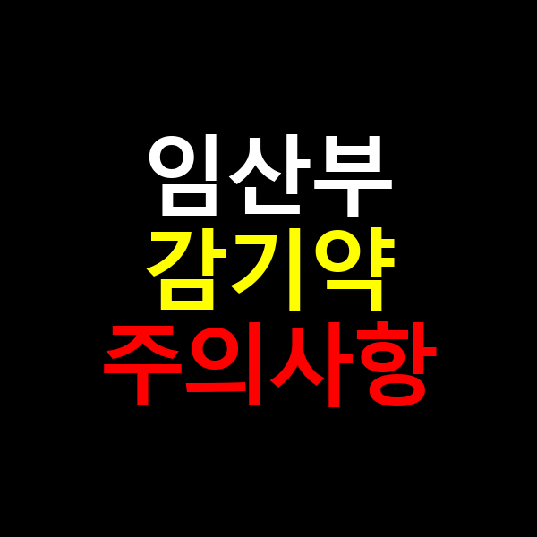임산부 감기약