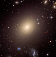 타원 은하 이미지입니다.