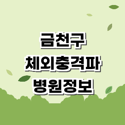 서울 금천구 정형외과