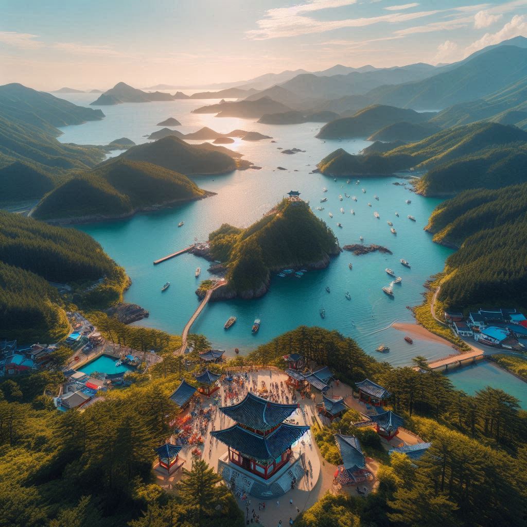 충청도 설광봉도 설화산, 광덕산, 봉수산, 도고산 여름