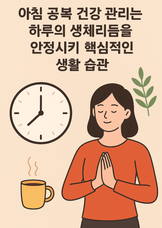 아침 공복 건강 관리 관련 사진