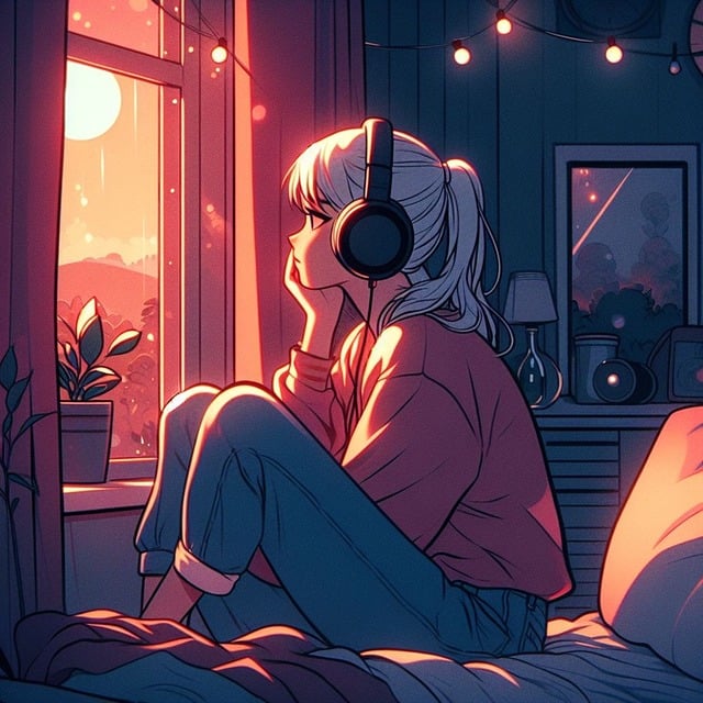 우울감을 해소하는 방법을 설명한 감성 심리 일러스트