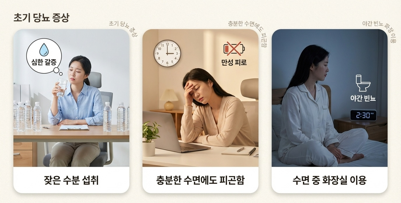 당뇨 초기, 몸에서 가장 먼저 나타나는 변화