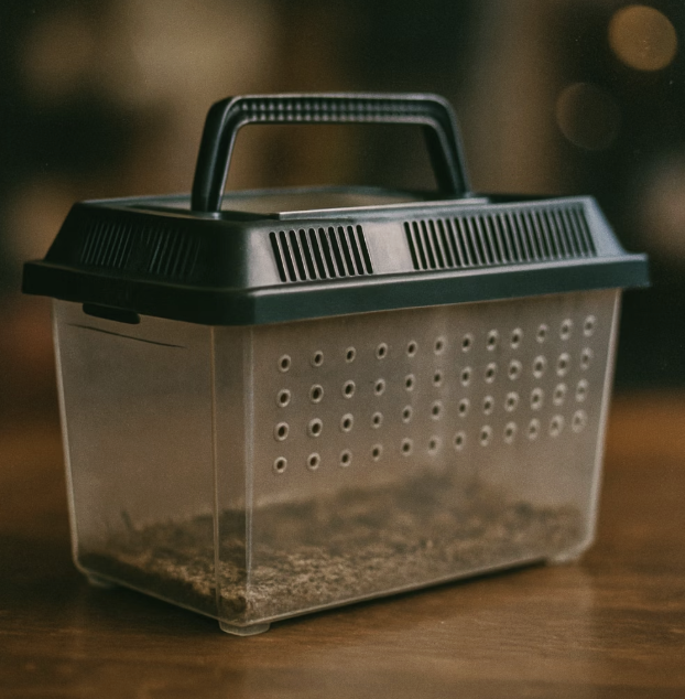 좁은 플라스틱 병은 감옥이에요