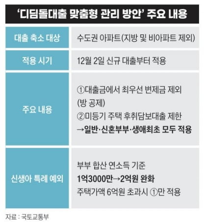디딤돌대출 맞춤형 관리 방안 주요 내용