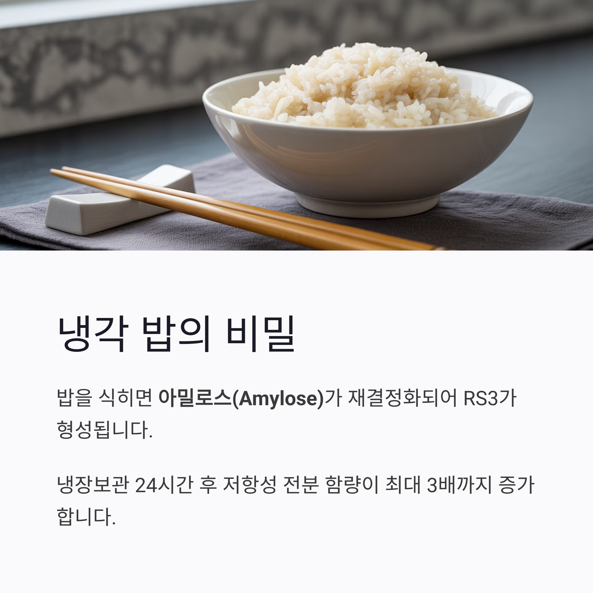 냉각 밥의 비밀