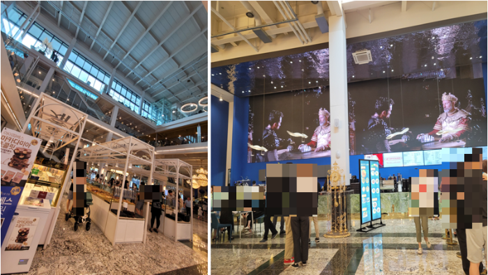 1층 베이커리 존과 카운터