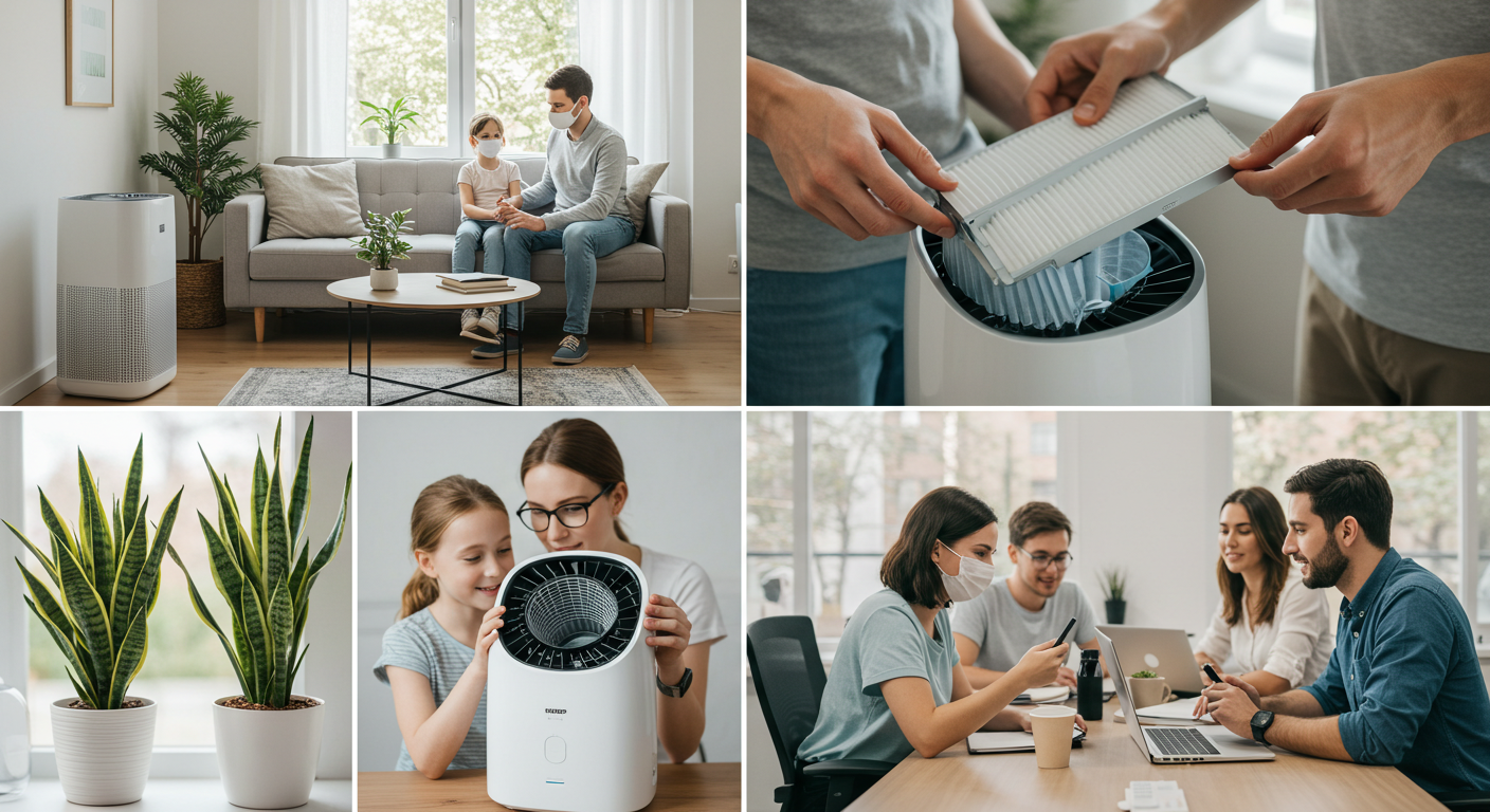 천연 공기정화 식물 함께 두면 좋아요