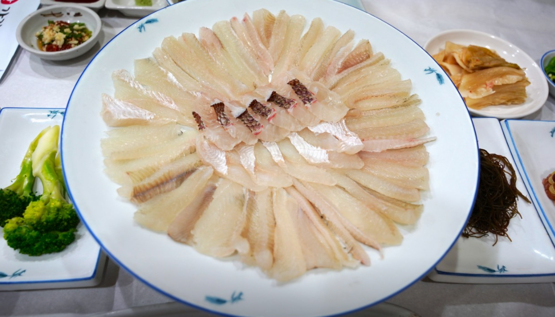 정자참가자미 대표 메뉴