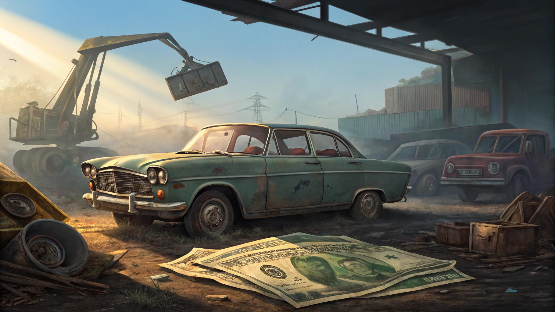 노후자동차 조기폐차지원금 이미지화 표현