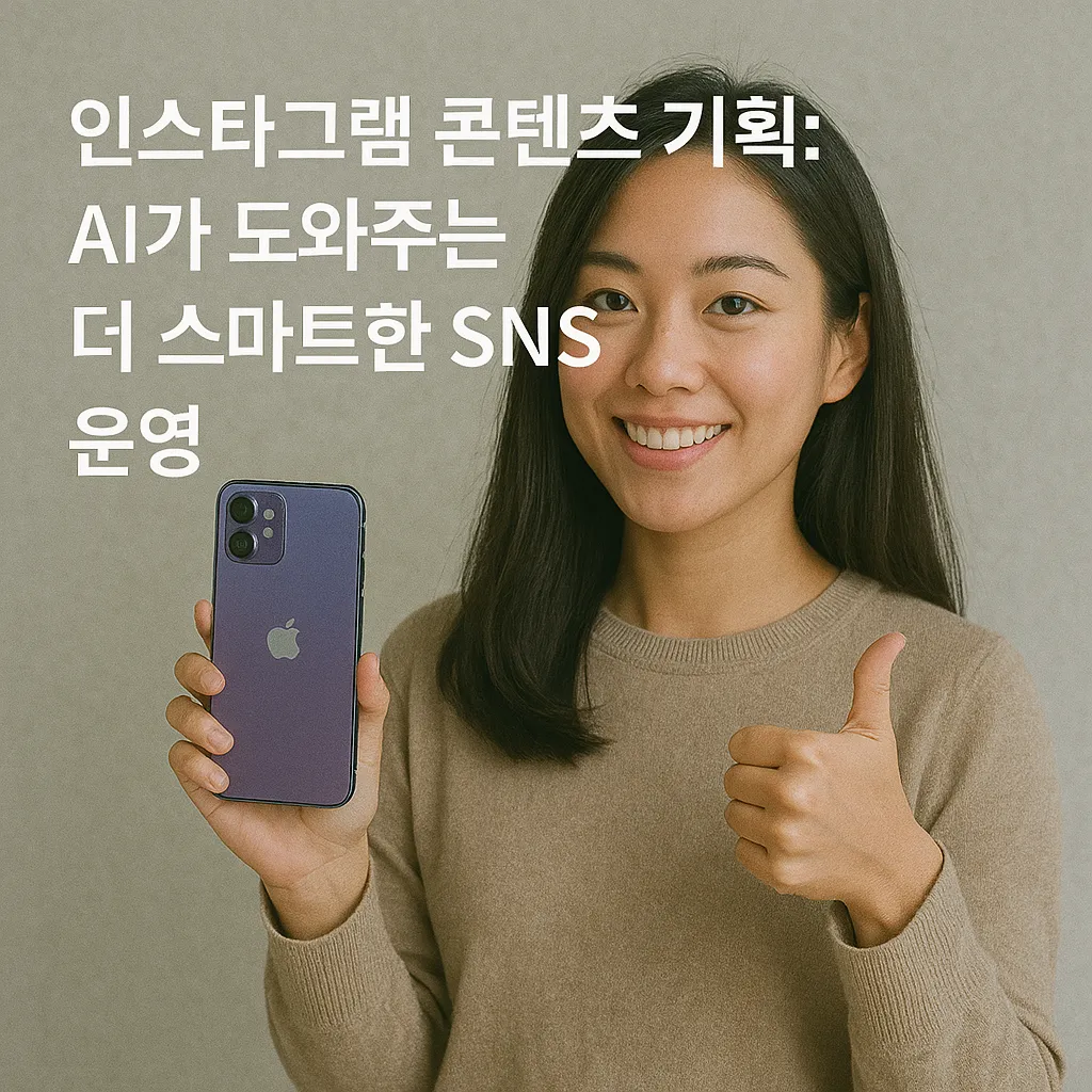 인스타그램 콘텐츠 기획: AI가 도와주는 더 스마트한 SNS 운영
