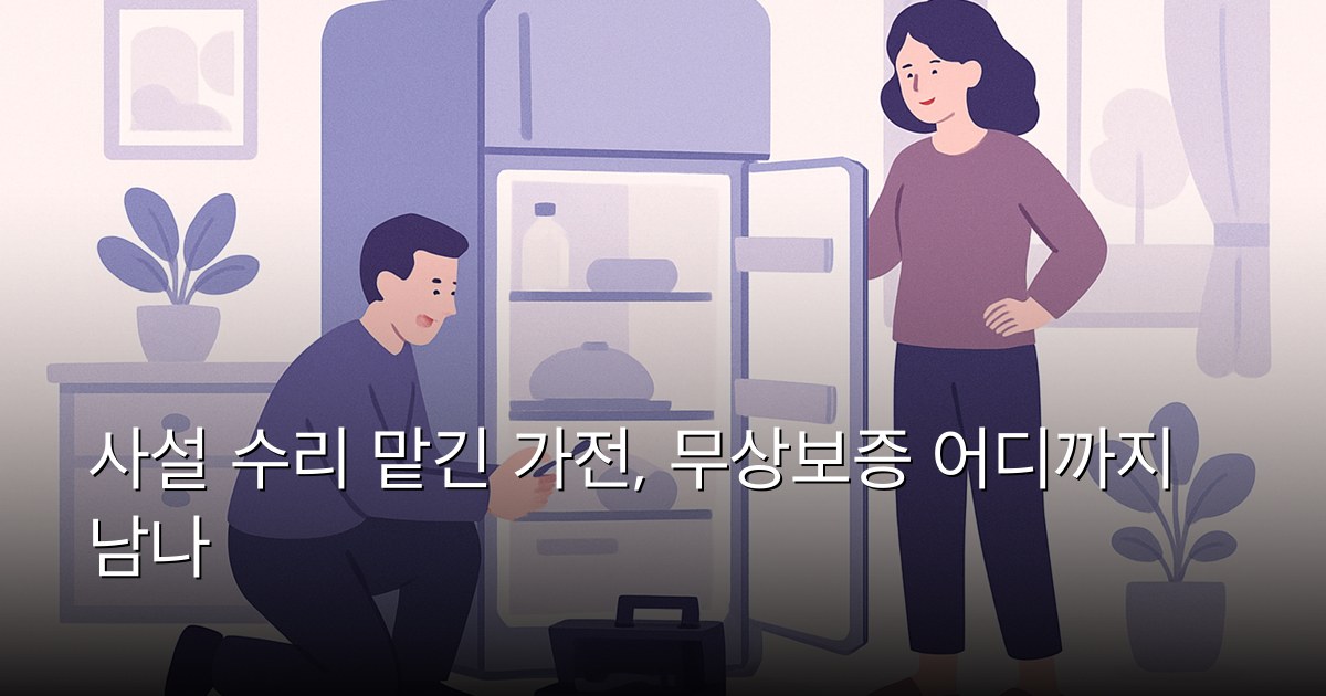 사설 수리 맡긴 가전, 무상보증 어디까지 남나