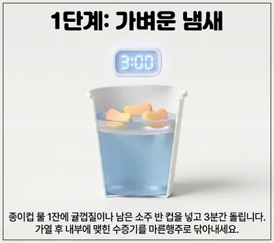 전자레인지-가벼운-냄새-청소