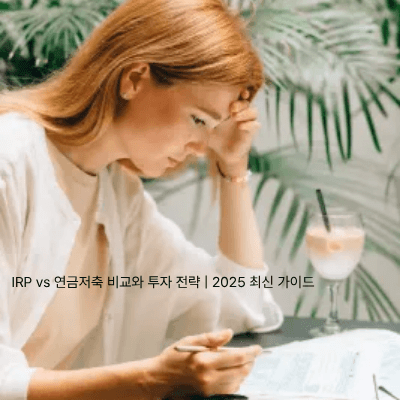 1. IRP vs 연금저축 비교와 투자 전략 2025 최신 가이드