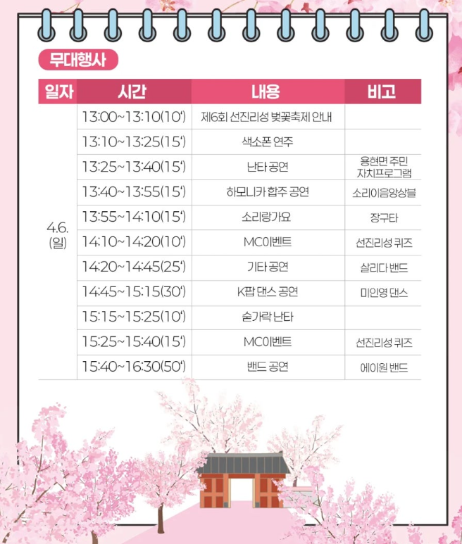 사천 선진리성 벚꽃축제