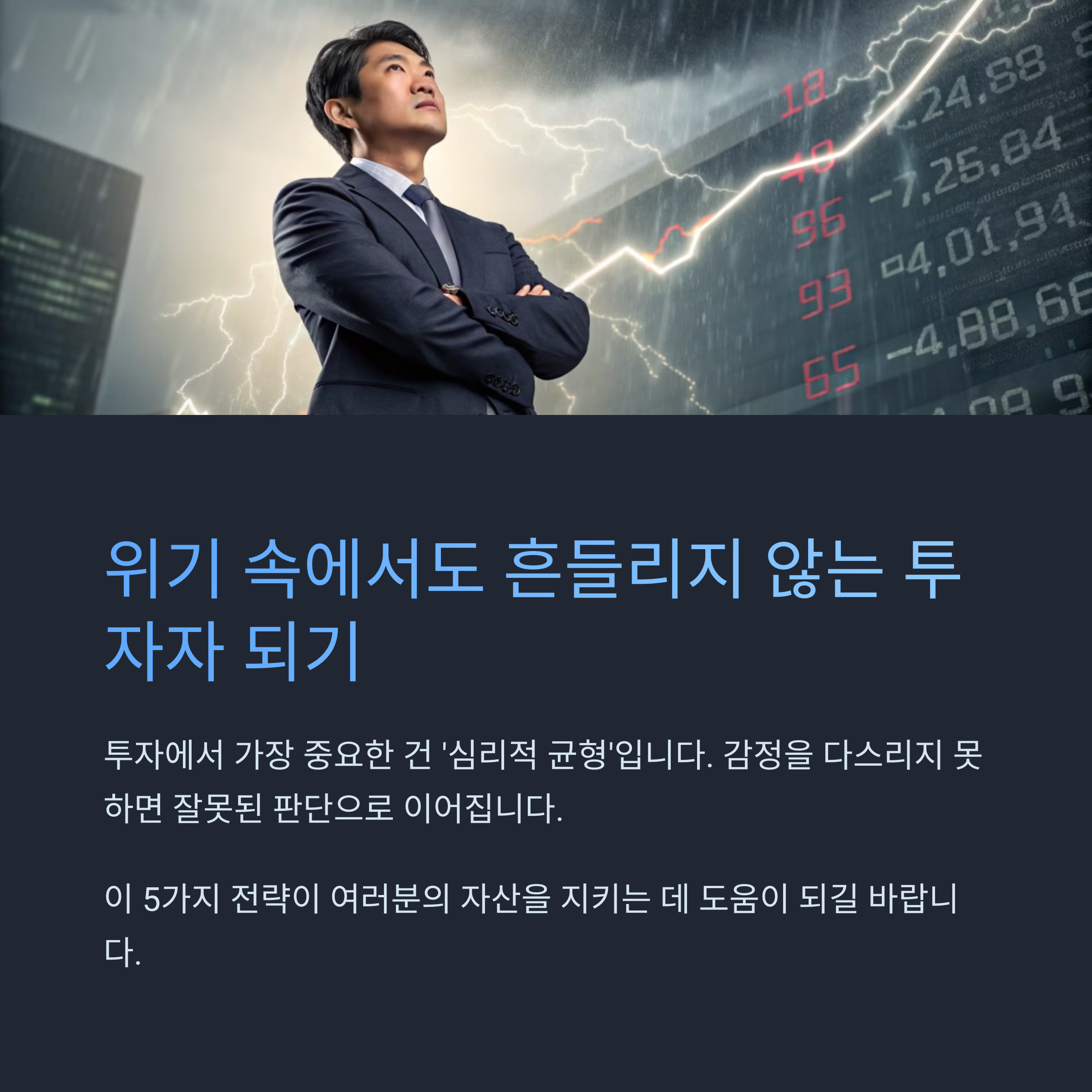 흔들리지 않는 투자자가 되자