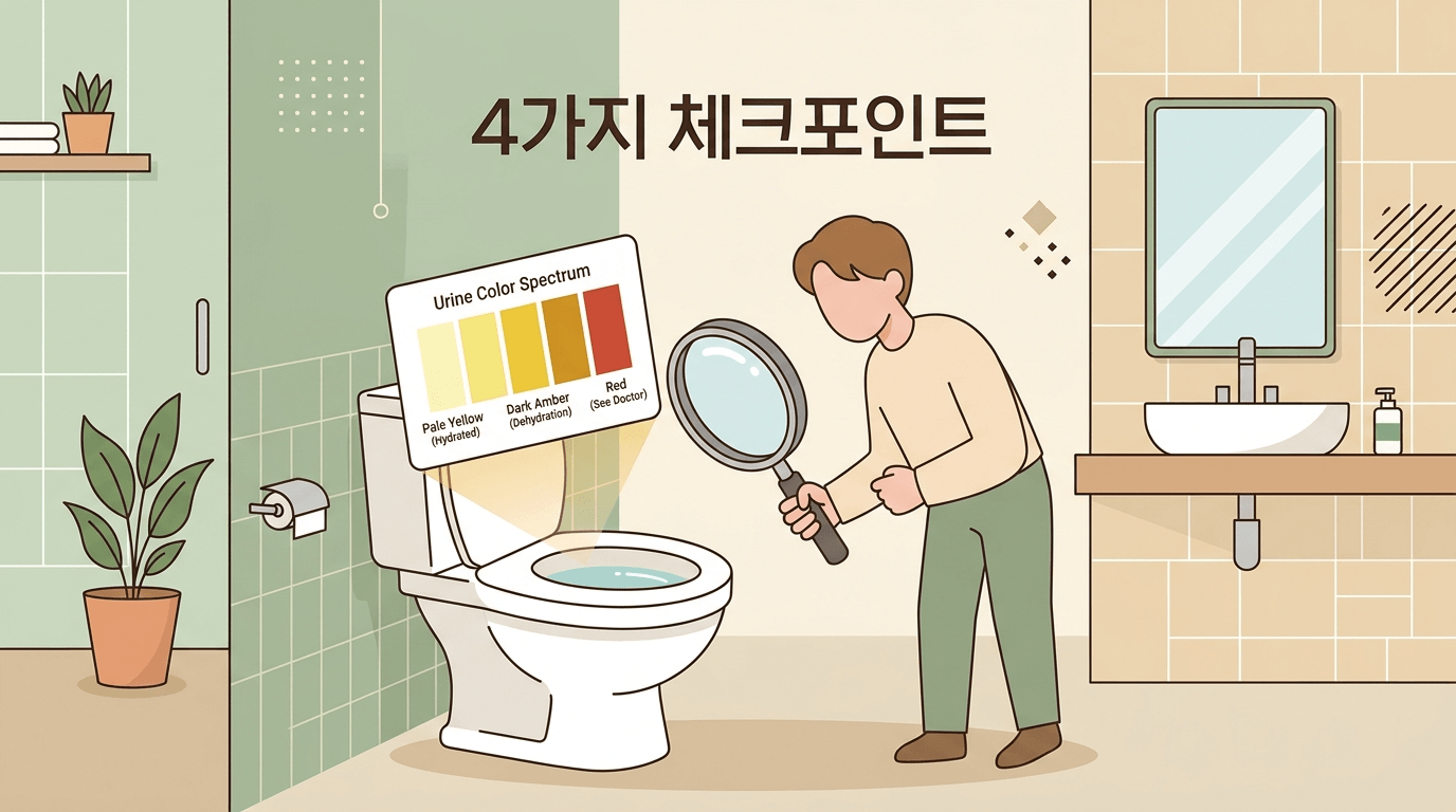소변 색깔 거품 냄새 이상 신장 셀프 체크리스트 대표 이미지