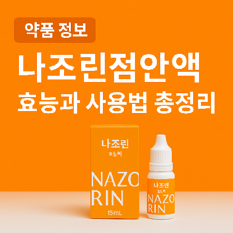 나조린점안액 효능과 사용법 총정리