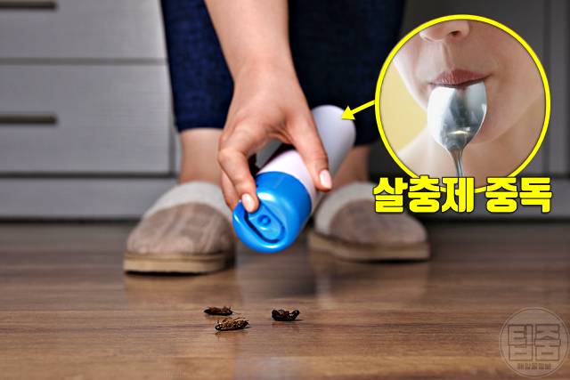 입에서 쇠맛 살충제 모기약