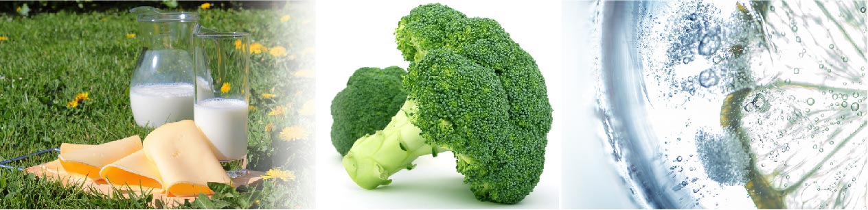 유제품, 브로콜리, 탄산음료