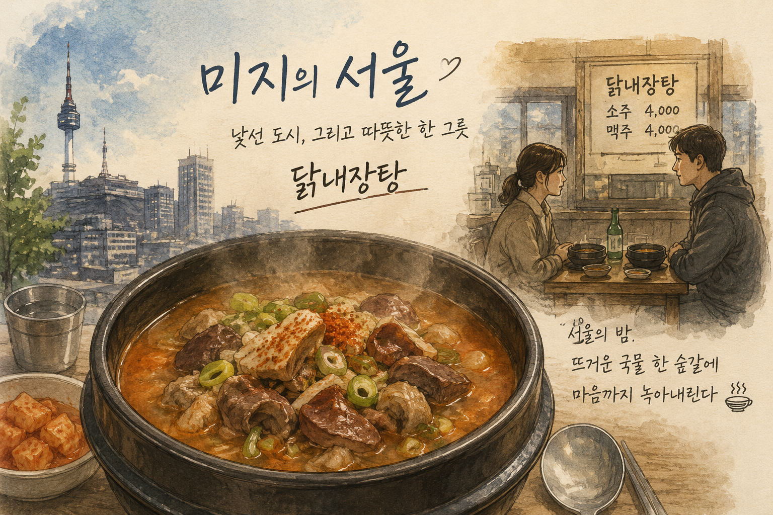 미지의 서울 대표음식 닭내장탕