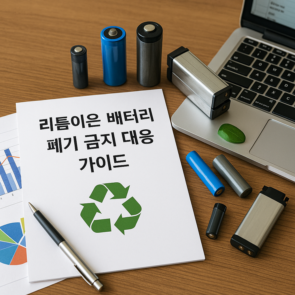 리튬이온 배터리 폐기 금지 대응 가이드 관련 이미지
