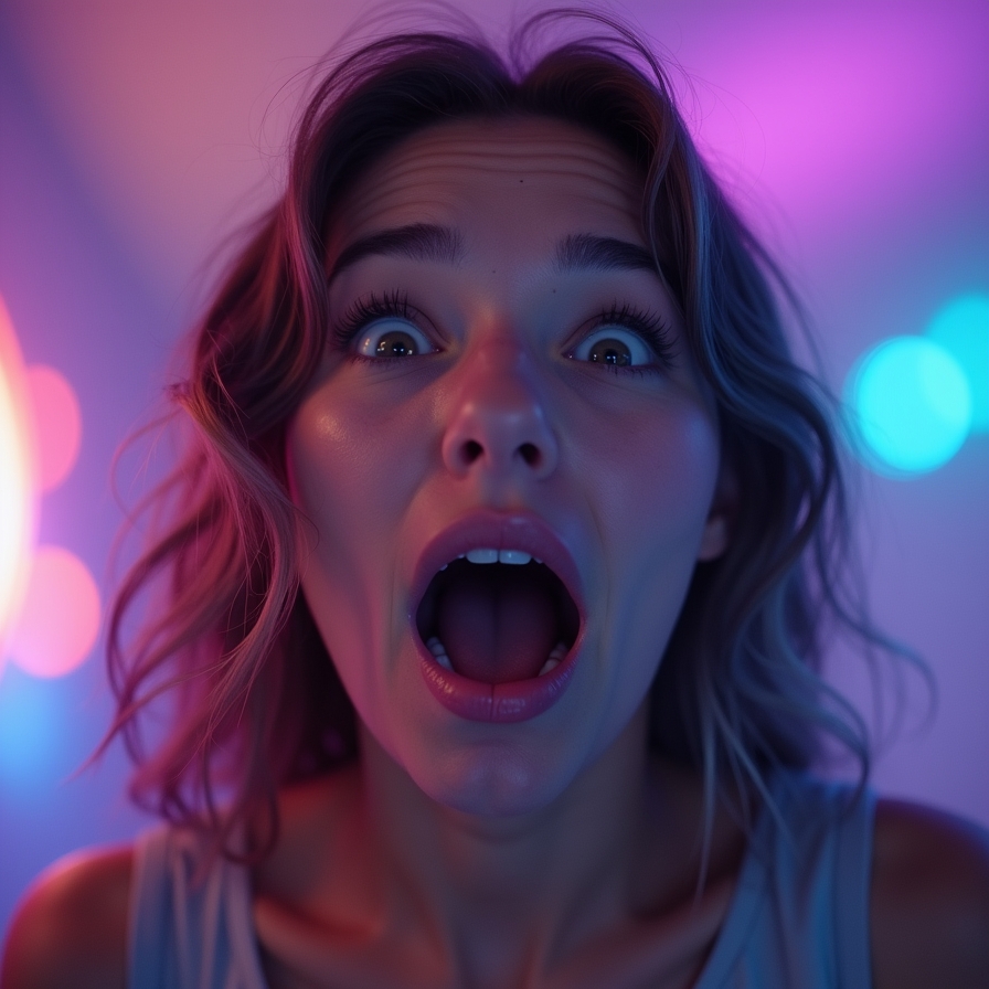 스마트폰을 분실하여 놀라는 여인의 모습