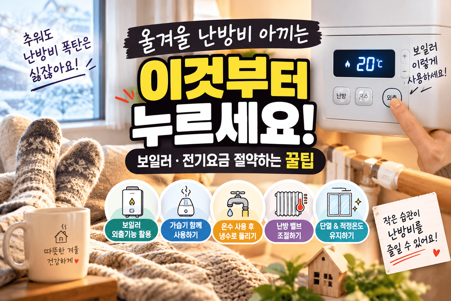 겨울 난방비 절약