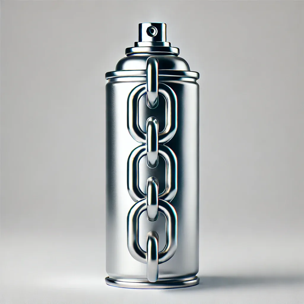 프레이와 금속 체인이 결합된 세 번째 디자인