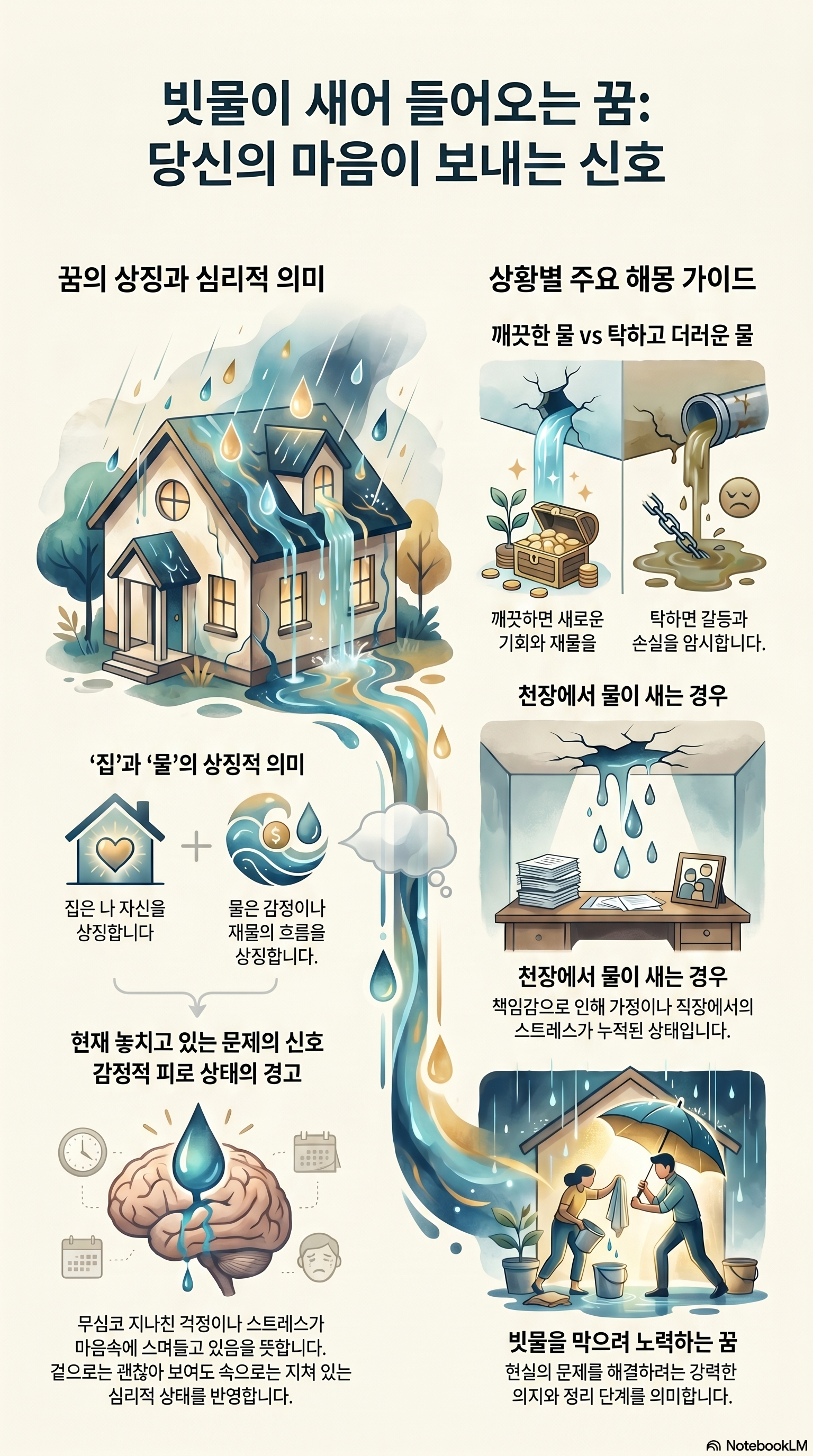 빗물이 새어 들어오는 꿈