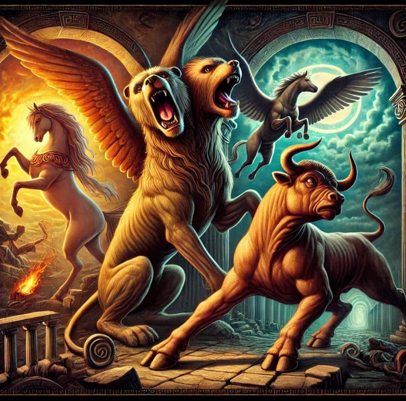 신화 속 동물들: 케르베로스, 페가수스, 미노타우로스 이야기