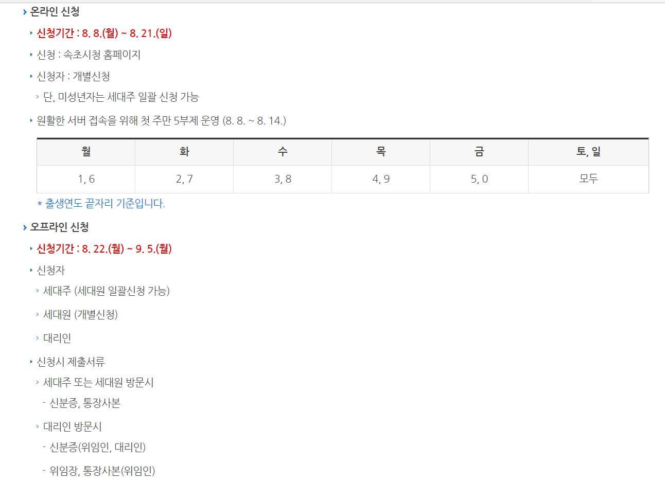 속초시 희망지원금 신청 방법