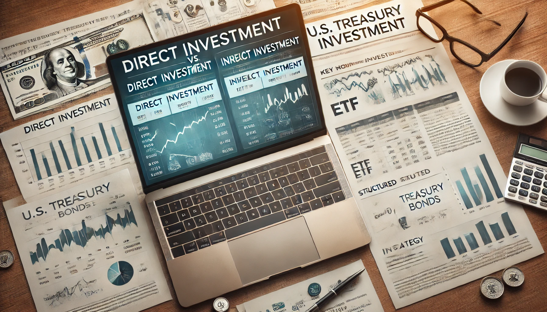 '직접 투자 vs. ETF 투자' 비교 차트가 표시