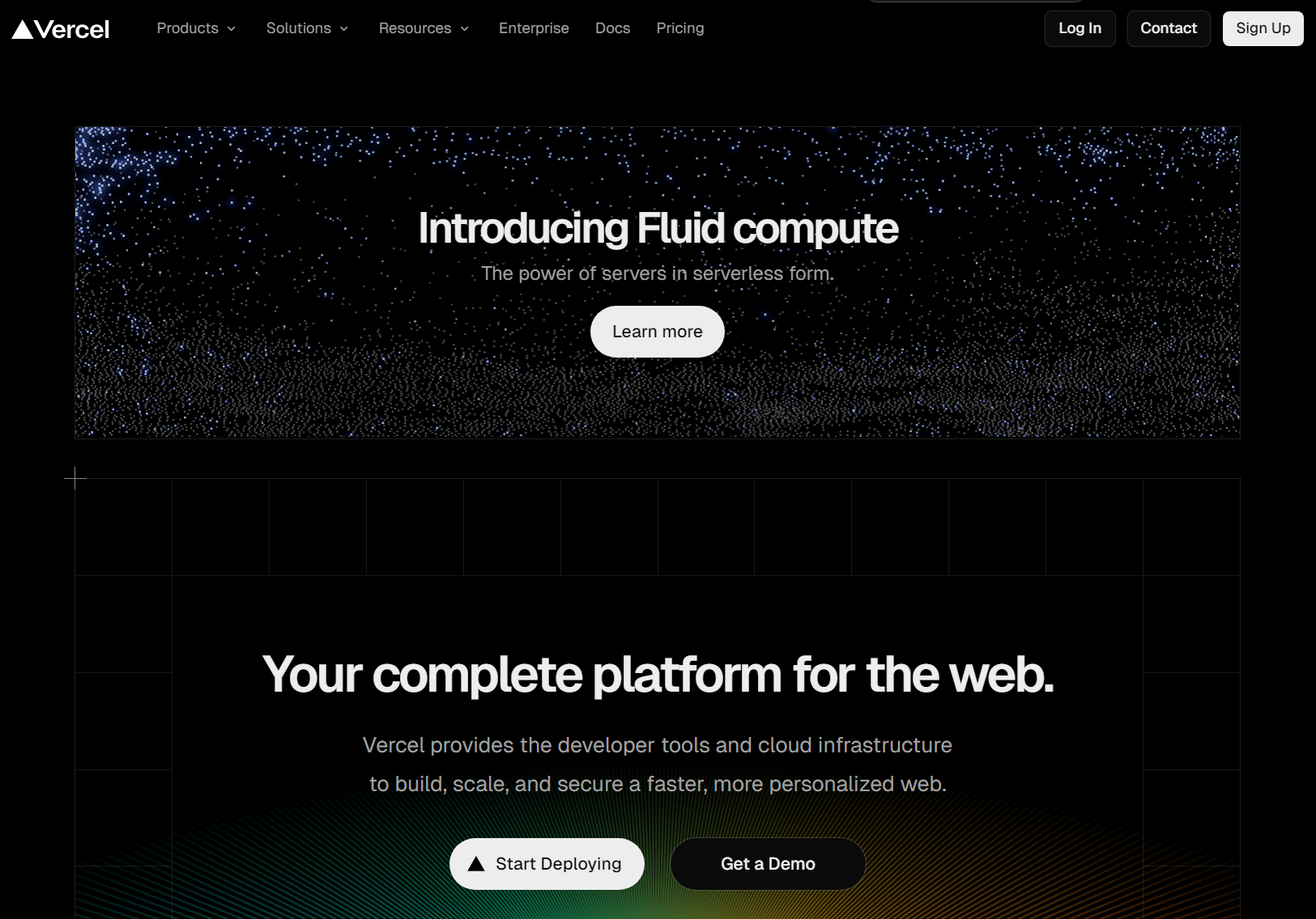 vercel 공식 홈페이지