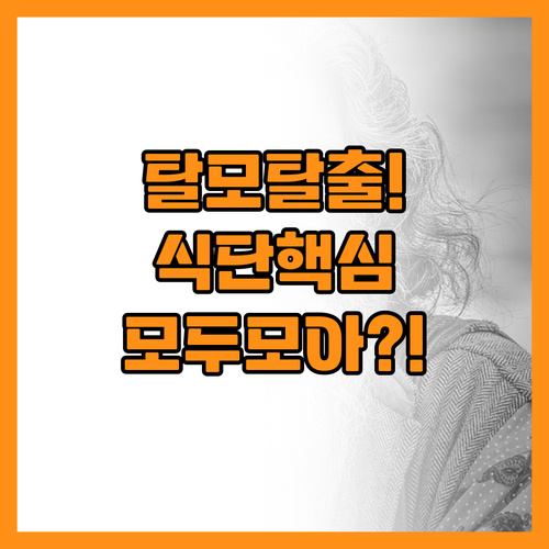 탈모 고민 해결! 풍성한 머릿결 만드..