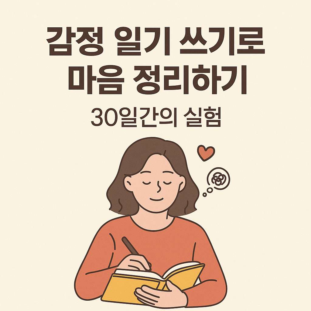 감정 일기 쓰기로 마음 정리하기