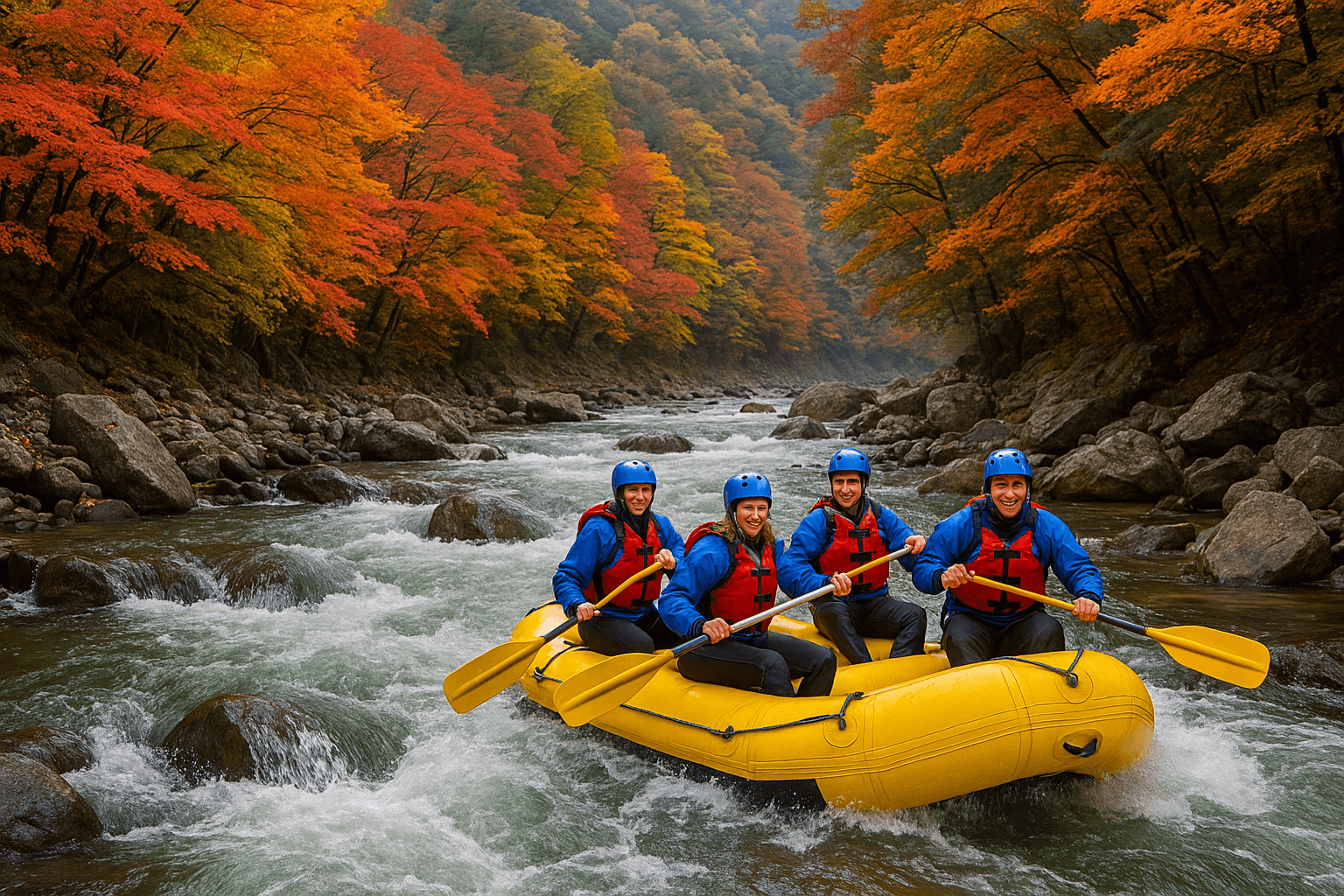 9월 강원도 인제 내린천에서 즐기는 가을 래프팅과 힐링 여행