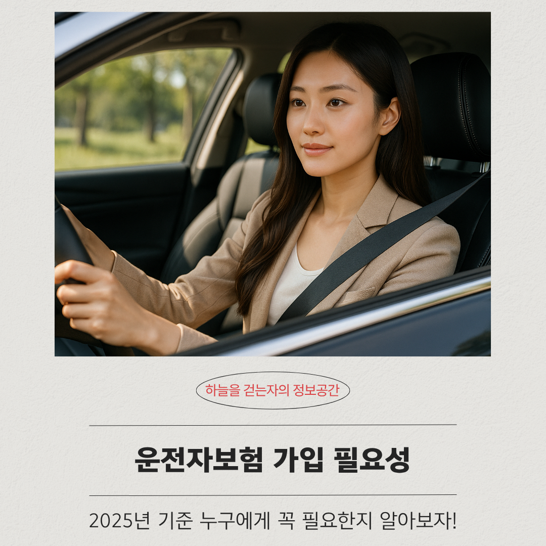 운전자보험 가입 필요성, 2025년 기준 누구에게 꼭 필요한지 알아보자!