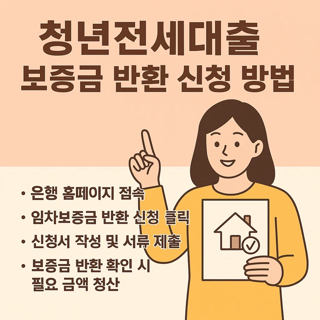 2025 청년전세대출 보증금 반환 신청 방법