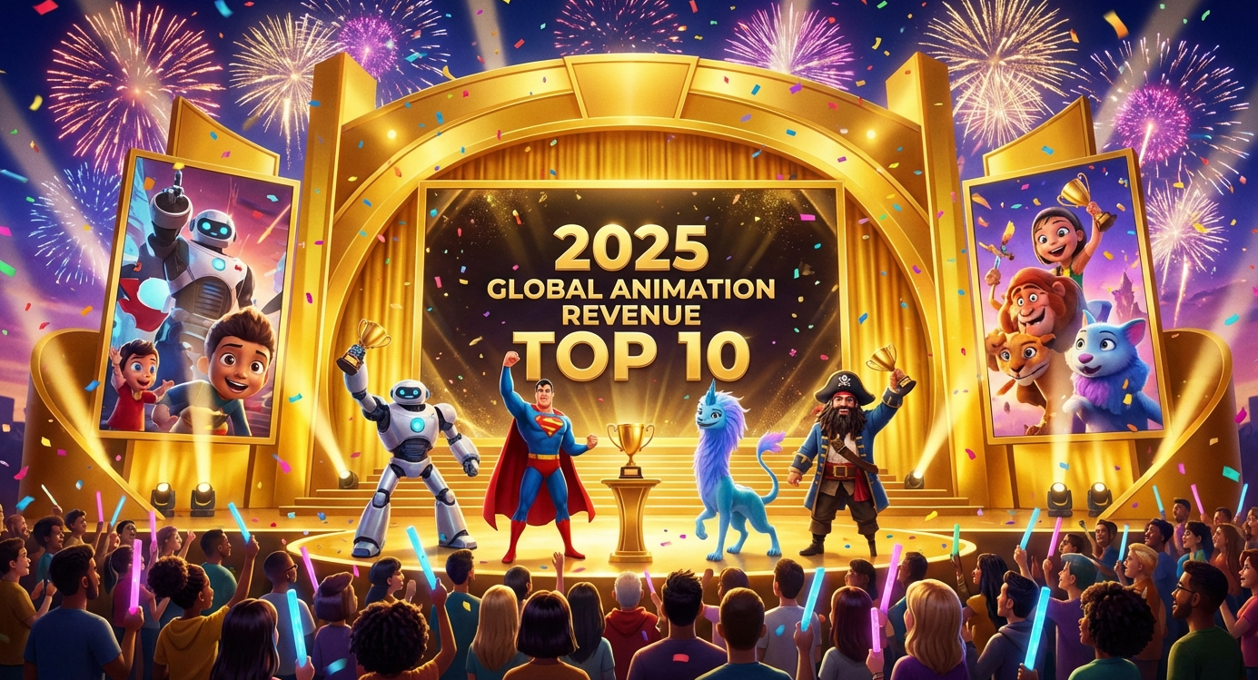 2025년 기준 세계에서 가장 많은 수익을 올린 애니메이션 TOP10