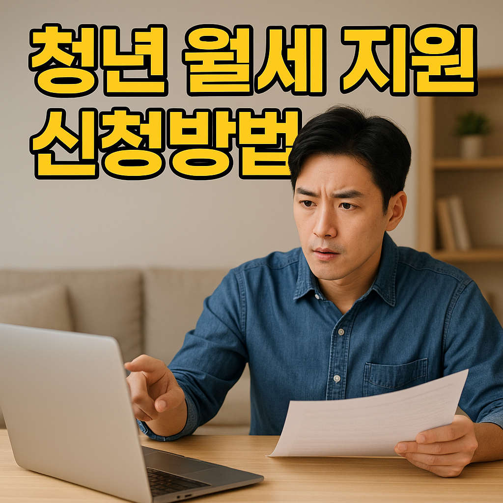 청년 월세 지원 신청방법